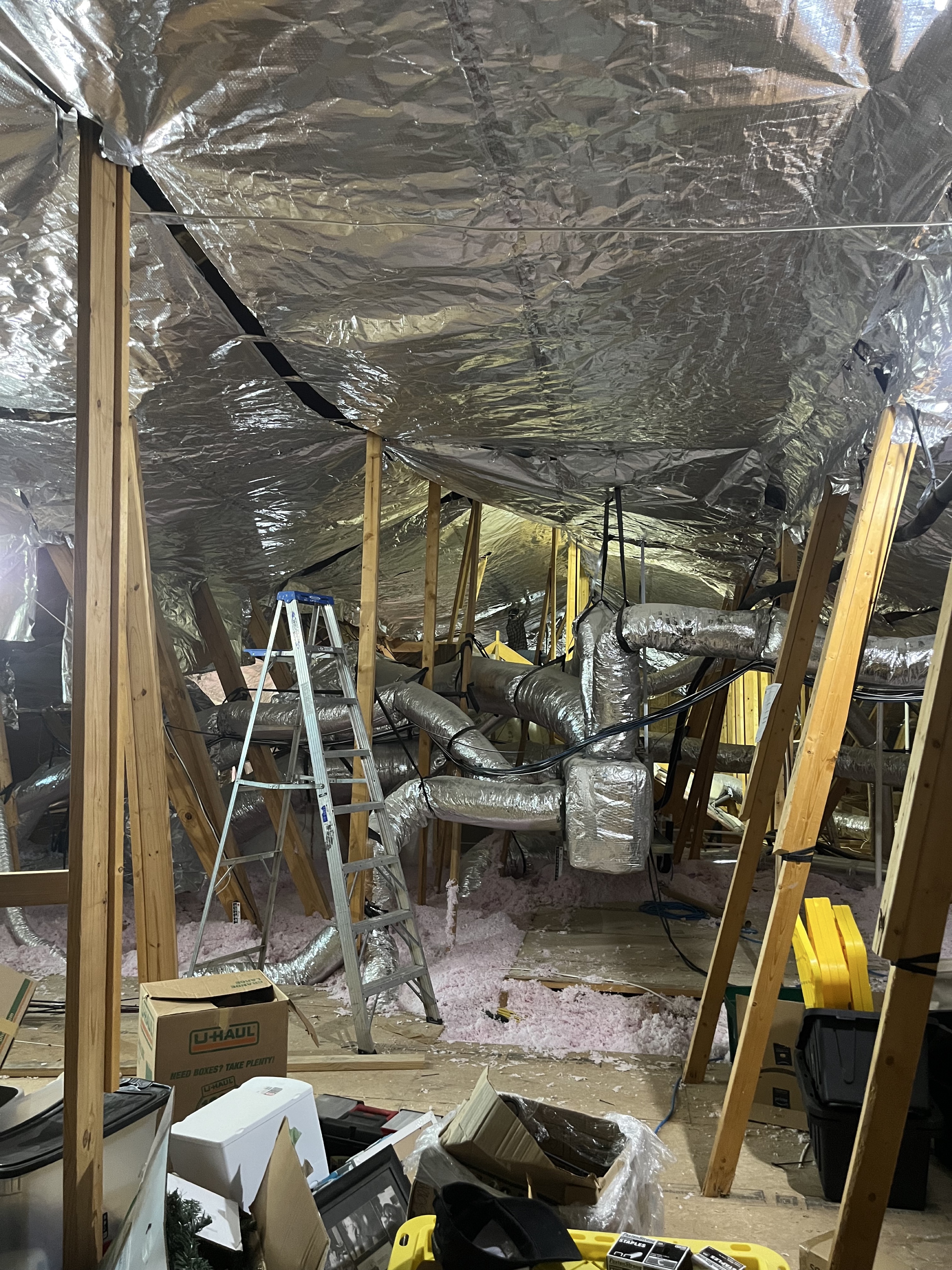 Radiant barrier installation